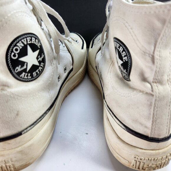 Converse All Star Chuck Taylor Mens 10 1/2 Hi Constructs White Sneakers - Picture 10 of 16